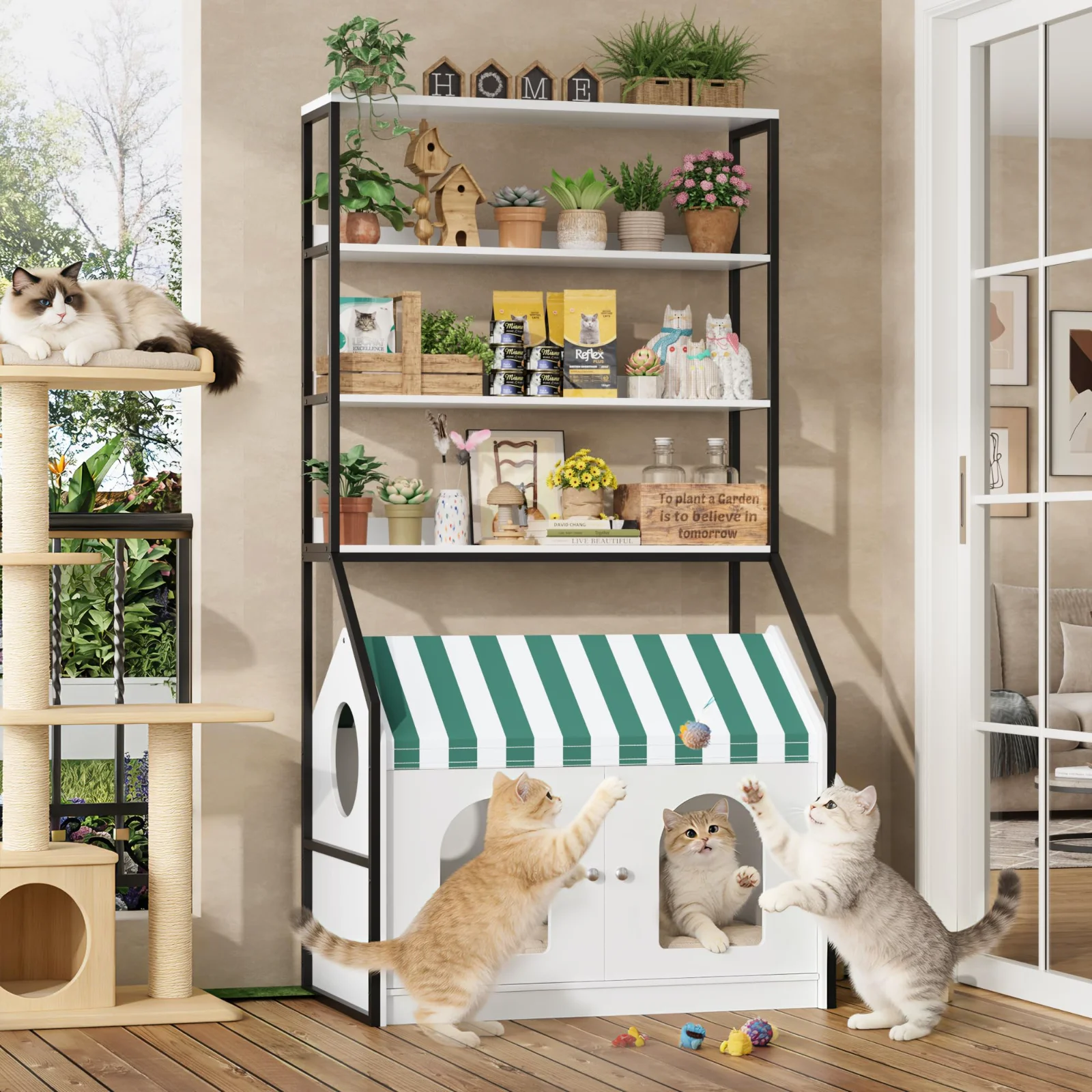 Litter Box Enclosures, 75", White