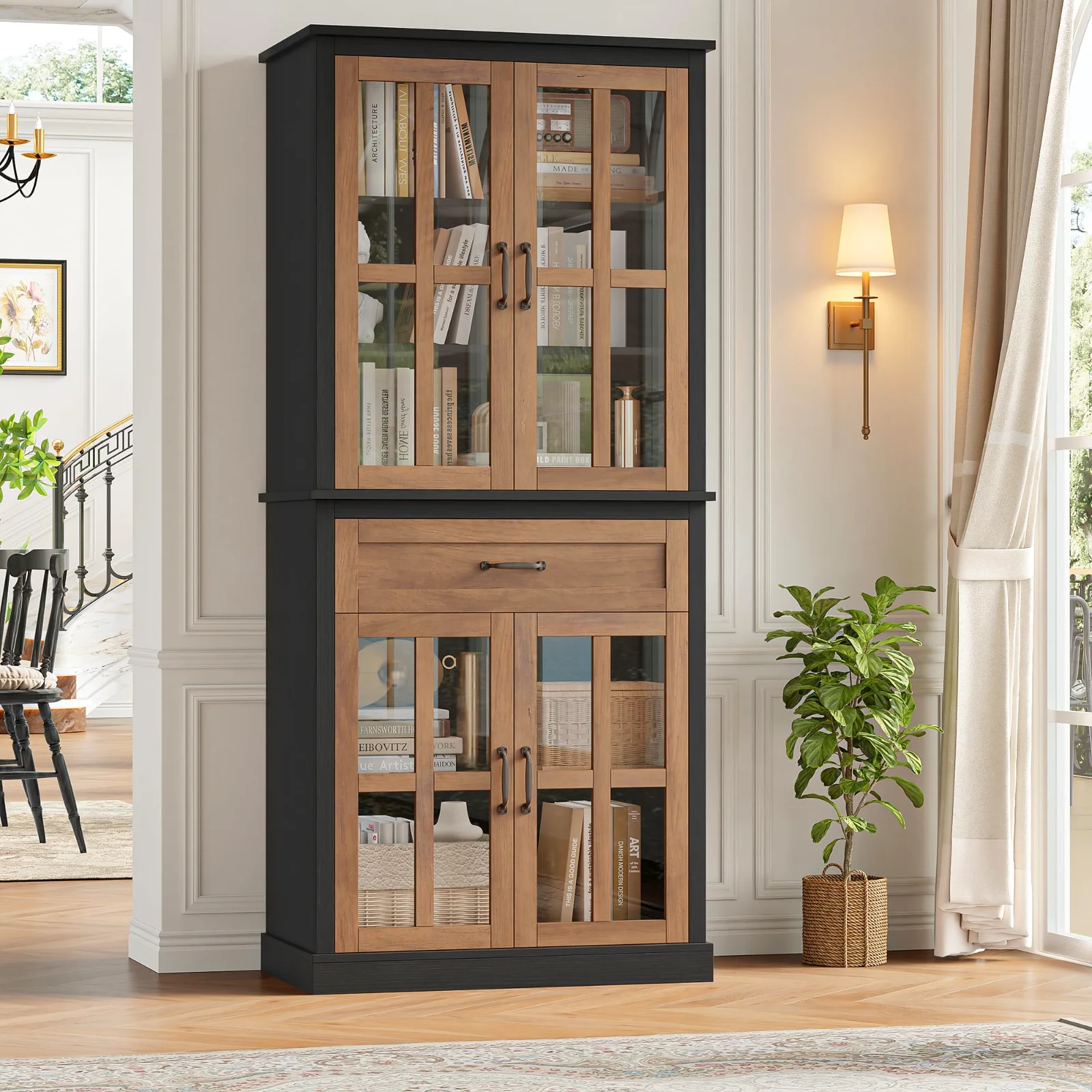 Pantry Cabinets, 71", Natural